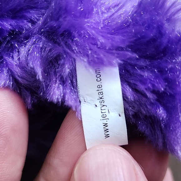 Ice Skates blade Cover In Plushy  Purple Bunny - Picture 6 of 6